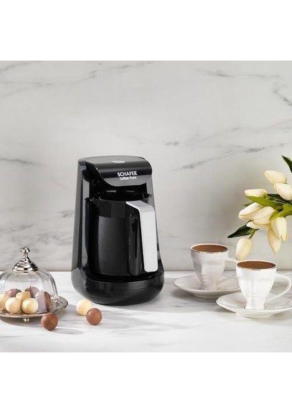 Menashop Coffee Point Türk Kahve Makinesi-Siyah/gri