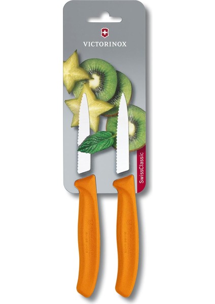 6.7636.L119B 8cm Blisterli Tırtıklı Soyma Bıçağı