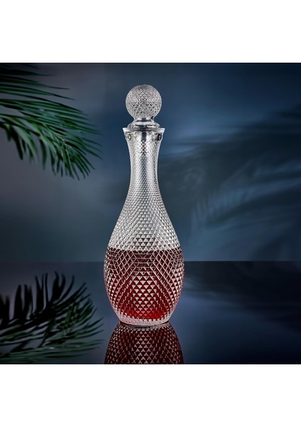 Menashop Deposu - Cam Kapaklı Cam Karaf - Sürahi - 900 ml