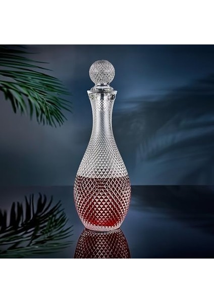 Menashop Deposu - Cam Kapaklı Cam Karaf - Sürahi - 900 ml