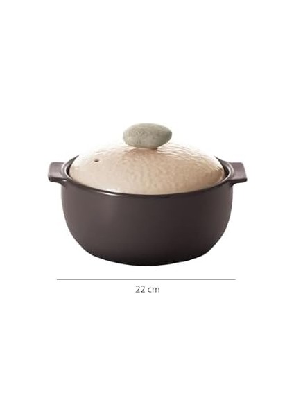 Kızzel Seramik Tencere Seramik Kapak 3l 22CM