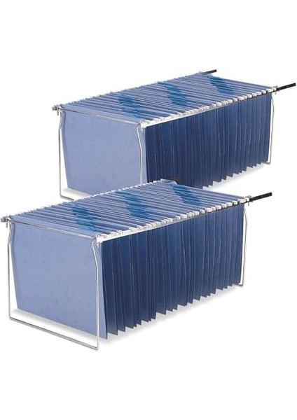 Askılı Dosya Çerçevesi, Mektup Boyutu, Ayarlanabilir 30,5 cm Ila 45,5 Cm, 2 Adet (1'li Paket) Gümüş modelleri