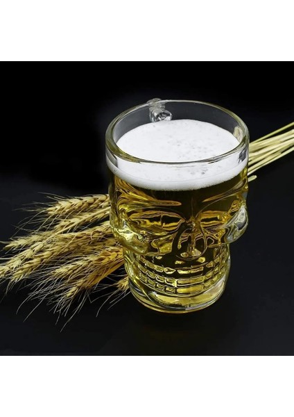 Kafa Shot Bardağı Shot Bardak Tekila Bardağı Kuru Kafa Tasarımlı Isıya Dayanıklı Sunum Kokteyl Bardağı