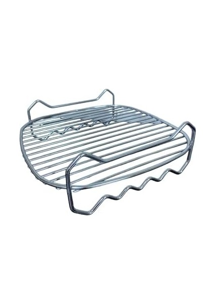 Home Airfryer Izgara Teli 21 cm x 21 cm ve 4 Adet Şiş 21 Cm, Büyük Boy Airfryerlere Uygun 2 Li Set fiyatları