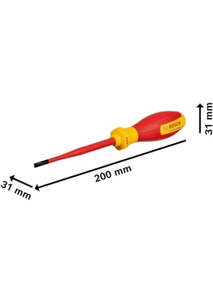Menashop Professional Vde Tornavida Sl 4.5 x 100MM (1x Tornavida Sl 4.5 x 100MM)