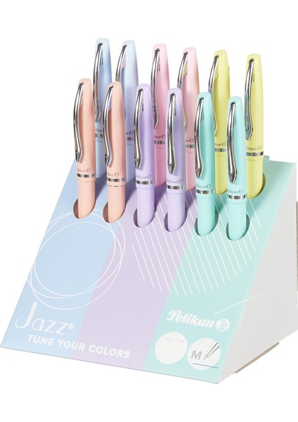 Jazz Pastel Tükenmez Kalem 12LI Display