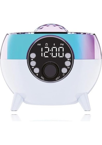 Menashop 2400 Mah Wireless Şarj Saat ve Alarm Özellikli Ledli Bluetooth Hoparlör Bts-99