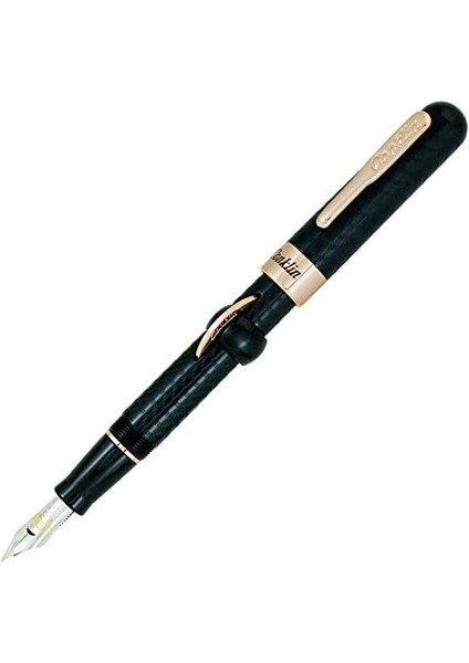 Mark Twain Crescent Filler Black Chase W/ Rose Gold Dolma Kalem M Uç