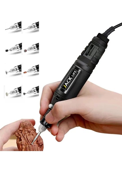 Taşlama Zımparalama Makinesi , Mini Electric Grinder Jack Life 12V/13W