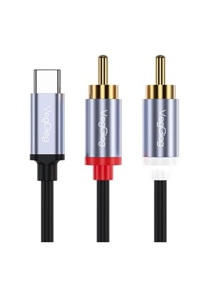USB Type-C To 2 Rca Ses Kablosu 3 Metre fiyatları
