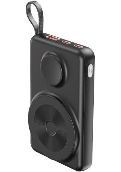 Menashop 10.000 Mah 2,5W Saat Şarj 15W Wireless Powerbank Pb-56