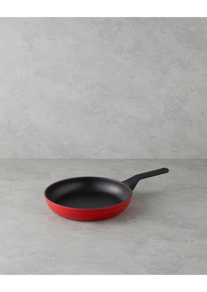 Menashop Home Prime Red Love Alüminyum Döküm Tava 26 cm Kırmızı