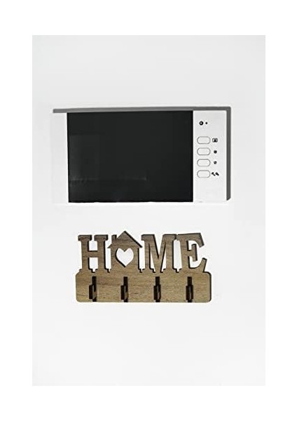 Menashop Home Ahşap Duvar Dekoru Anahtar Askısı Dekoratif Anahtar Askılığı Hediyelik (17 x 9 cm )