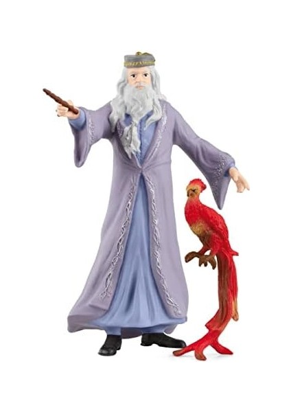 Harry Potter'ın Büyücü Dünyası 2 Parçalı Set, Albus Dumbledore ve Fawkes Figürleri ile 6 Yaş ve Üzeri Çocuklar Için