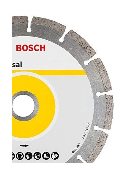 Professional Accessories Eco For Universal Segmanlı Elmas Kesme Diski 180 * 22,23 Mm-Kilit Somunlu Geniş Avuç Taşlama Makineleri Için
