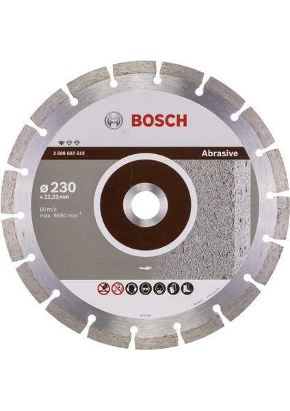 Abrasive Için Elmas Kesim Diski Standartı, 2608602619, 0 Watts, 0 Volts