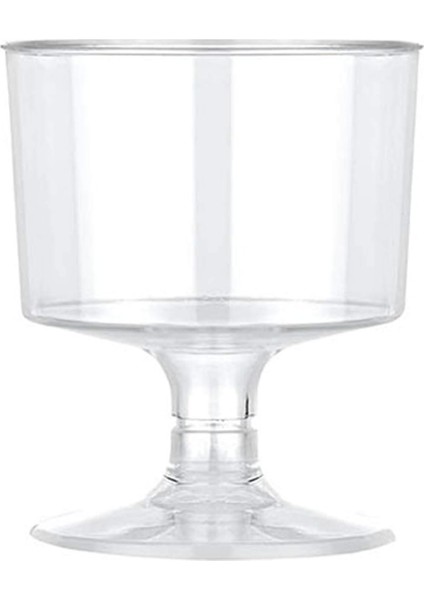 Menashop At Market Şeffaf Ayaklı Plastik Shot Bardağı 50CC 6'lı