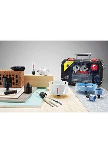 Professional Accessories Delik Açma Testeresi Seti, Yeşil, 8 Adet