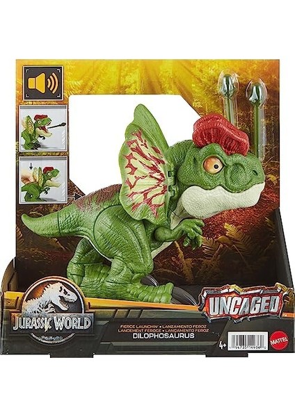 Jurassic World Uncaged Interaktif Dilophosaurus Figürü