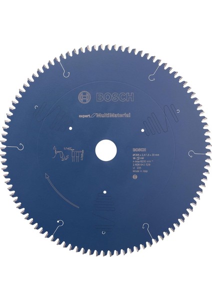 2608642529 Dairesel Testere Bıçağı Expert For Çok Aşamalı 305 x 30 x 2.4 mm Z96T