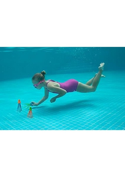 Speedy Squid Dalış Figür Seti, 3'lü Set 16,8 x 4,5 x 4,5 cm modelleri