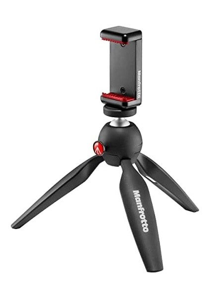 Menashop Mkpixiclamp-Bk Manfrotto Mkpixiclamp-Bk Mini Tripod Bk W/phone Cl, Siyah