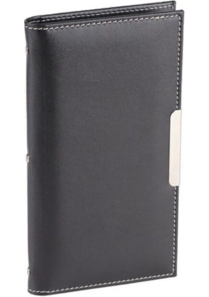 Kartvizit Albümü 3 Sıralı 144 Kartlık Business Card Album Vegan 12X21 cm