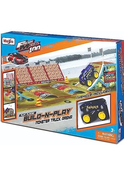 Fresh Metal Build-N-Play Monster Truck Arena Set