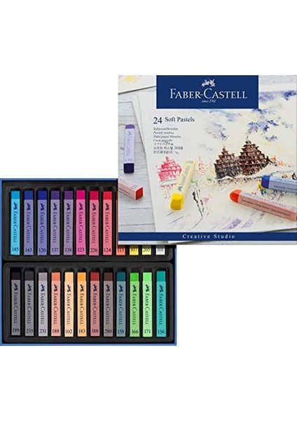 Creative Studio Toz Pastel Boya, Soft, 24 Renk