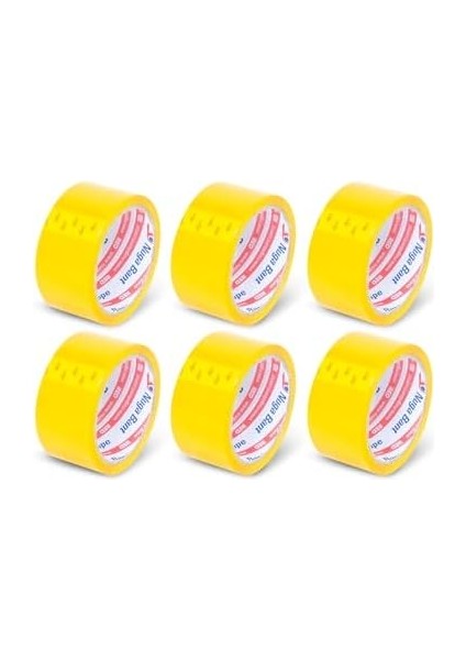 45 mm x 40 mt Sarı Koli Bandı 6 Adet