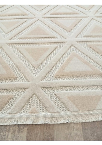 Bohamian Koleksiyonu Leke Tutmaz Tozumaz Yumuşak Dokulu Dekoratif Halı Bej modelleri