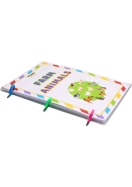 Yaz-Sil.ingilizce Çiftlik Hayvanlarını Öğreniyorum.eğitici Set,aktivite Set.ingilizce Etkinlik Set.
