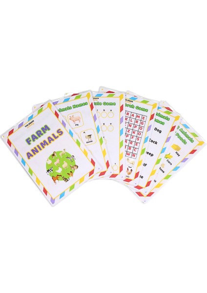 Yaz-Sil.ingilizce Çiftlik Hayvanlarını Öğreniyorum.eğitici Set,aktivite Set.ingilizce Etkinlik Set. fiyatları