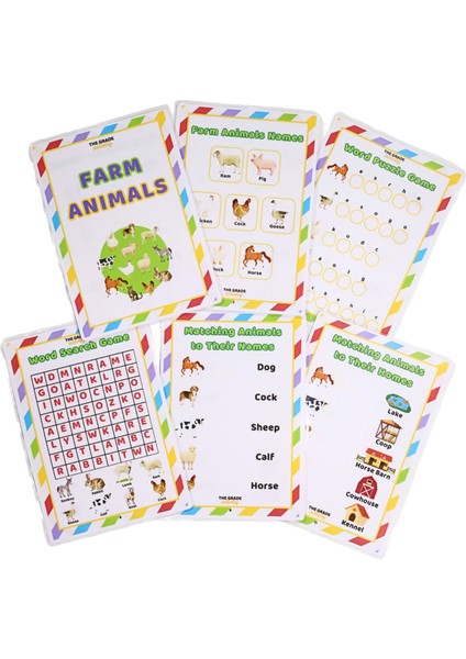 Yaz-Sil.ingilizce Çiftlik Hayvanlarını Öğreniyorum.eğitici Set,aktivite Set.ingilizce Etkinlik Set. fırsatları