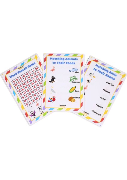 Yaz-Sil.kuşları Öğreniyorum.ingilizce Eğitici Set.eğitici Set,aktivite Set.ingilizce Etkinlik Seti. fiyatları