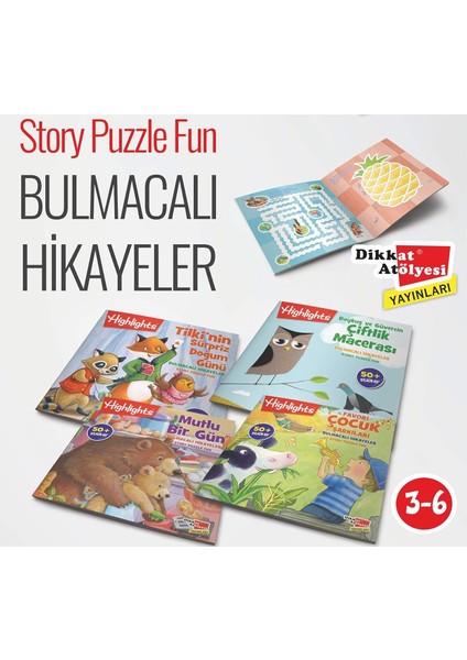 Hikayeli Bulmaca 4'lü Set (Kapak Değişebilir)