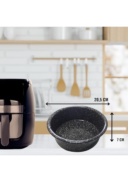 Menashop Airfryer Emaye Tencere Xxl Modellerle Uyumlu