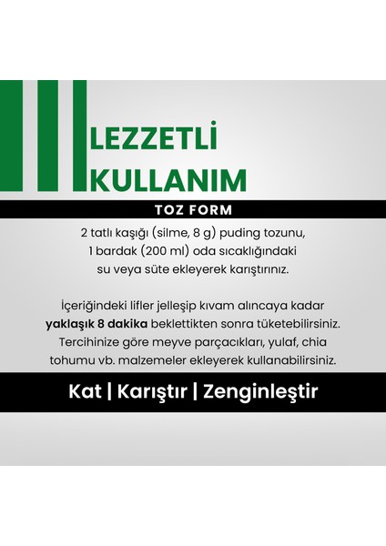 Formula Lif Puding Doğal Lif Kaynağı | Glukomannan | Hindiba Kökü Lifi | 14 Porsiyon Muzlu fırsatları