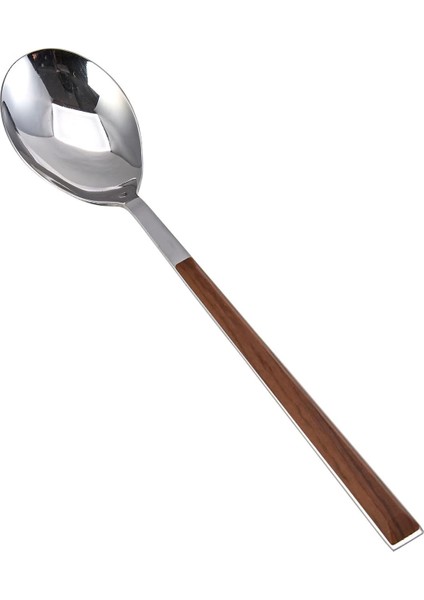 153.03.07.5045 Salzburg Ahşap Yemek Kaşığı, Ahşap Gümüş, Std