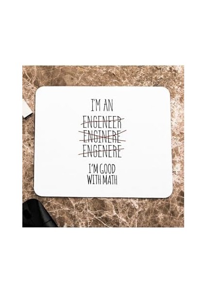Menashop Mühendis Sevgiliye Hediye Engineer Mousepad - Mouse Pad - Fare Altlığı