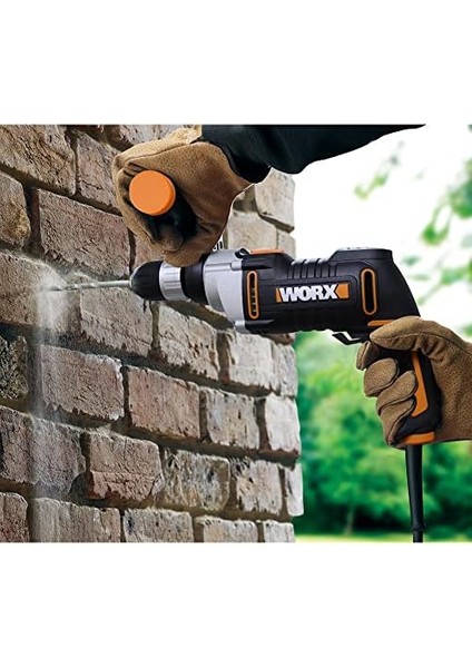 WX328 Darbeli Matkap 810 W - Ahşap, Beton ve Çelik Üzerinde Tam Delme - Kolay Alet Değişimi - Kademesiz Devir Sayısı Ayarı - Derinlik Durduruculu Tam Delme Derinliği - Ergonomik Tasarım