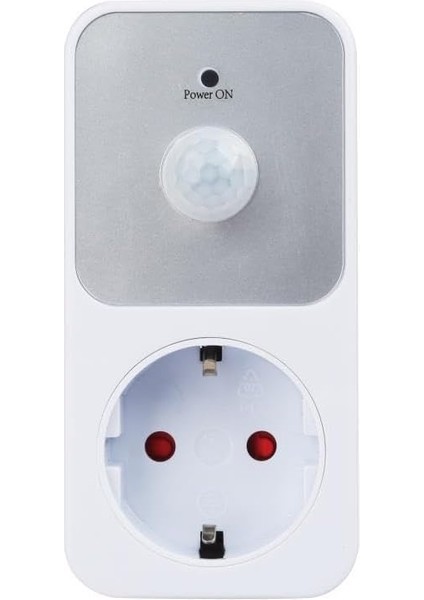 Menashop PIR01 Hareket Sensörlü Priz Çocuk Korumalı Pır Sensör 3680W