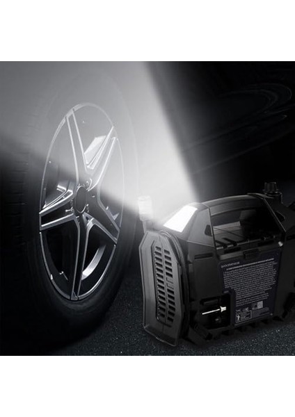 MC34259 11.1VOLT/2.5AH. Li-Ion 120PSI Ayarlanabilir Dijital Basınç Göstergeli Şarjlı Lastik & Yatak Şişirme Pompası