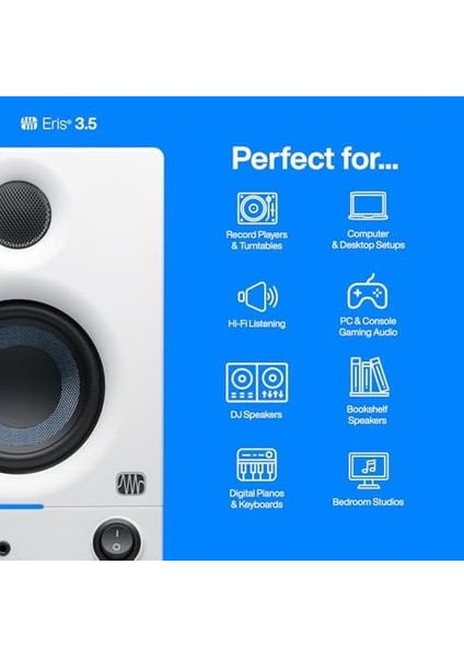 Menashop Eris 3.5 (2. Nesil) | 3.5" Medya Referans Monitör, 50 Watt