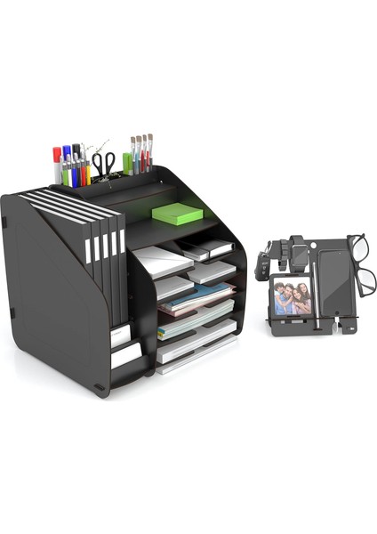 Design Otto Fx-Xl Modest - 2 Renk - A4 Evrak Rafı Masaüstü Organizer Design_otto_fx_xl_modest (Siyah)