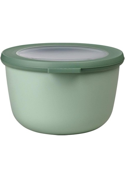 - Multi Bowl Cirqula Round - Kapaklı Saklama Kabı - Buzdolabı Için Hava Geçirmez Saklama Kutusu ve Mikrodalga Fırın Kabı Olarak Uygundur - 1000 ml - Nordic Sage