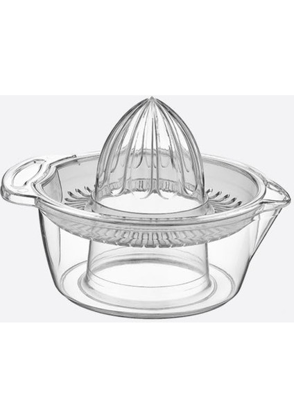 Menashop Home Şeffaf Kristal Limon Sıkacağı, Narenciye ve Portakal Sıkma Aparatı, Dayanıklı ve Şık Tasarım, Mutfakta Kolay Kullanım Için Ideal