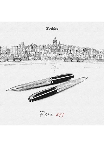 Pera 477 Tükenmez Kalem Siyah Krom