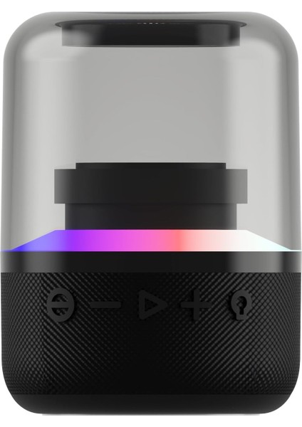 Menashop Labs BF24 Surround 360 Rgb Bluetooth Hoparlör Siyah 1200 Mah, Taşınabilir,