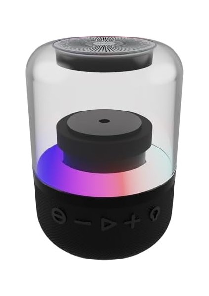 Menashop Labs BF24 Surround 360 Rgb Bluetooth Hoparlör Siyah 1200 Mah, Taşınabilir,